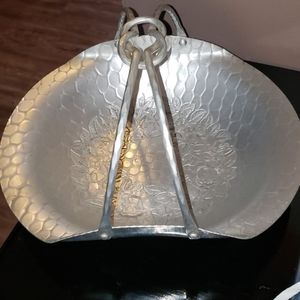 Metal Basket/Bowl. Stamped World Hand Forg…